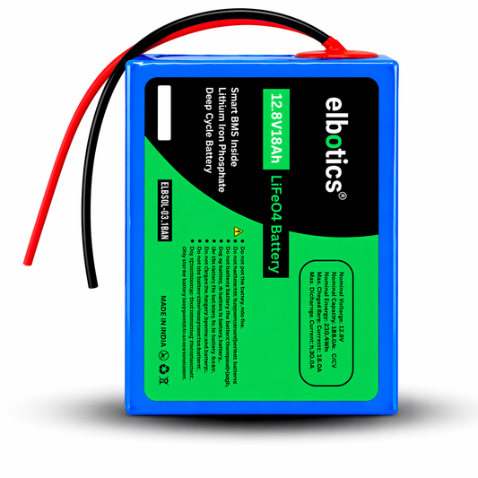 ELBOTICS 12.8V 42Ah LiFePO4 Lithium Battery for Solar & Inverter | 537.6Wh | Smart BMS | 2000+ Cycles | 3 Year Warranty