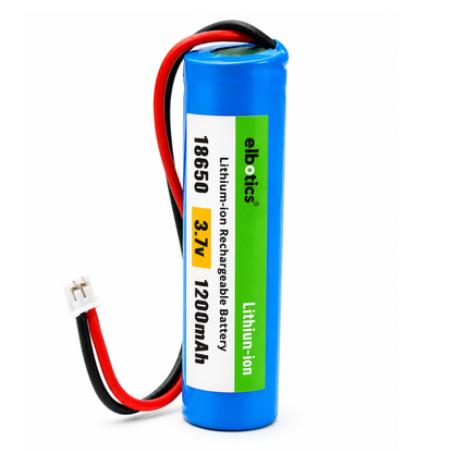 ELBOTICS 3.7V 1200mAh Li-ion Rechargeable Battery with XH2.54 2-Pin Connector for DIY Projects, Toys & Electronics