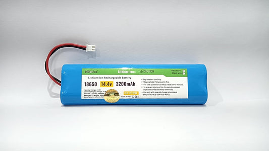 ELBOTICS 14.4V 3200mAh 4S Lithium-Ion Rechargeable Battery Pack for Godox LC500R Mini & LC500 Mini RGB LED Light Grip