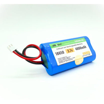 ELBOTICS 3.7V 4000mAh Rechargeable Li-ion Battery with JST XH2.54 2-Pin Connector for Bluetooth Speakers, LED Lights & DIY Electronic