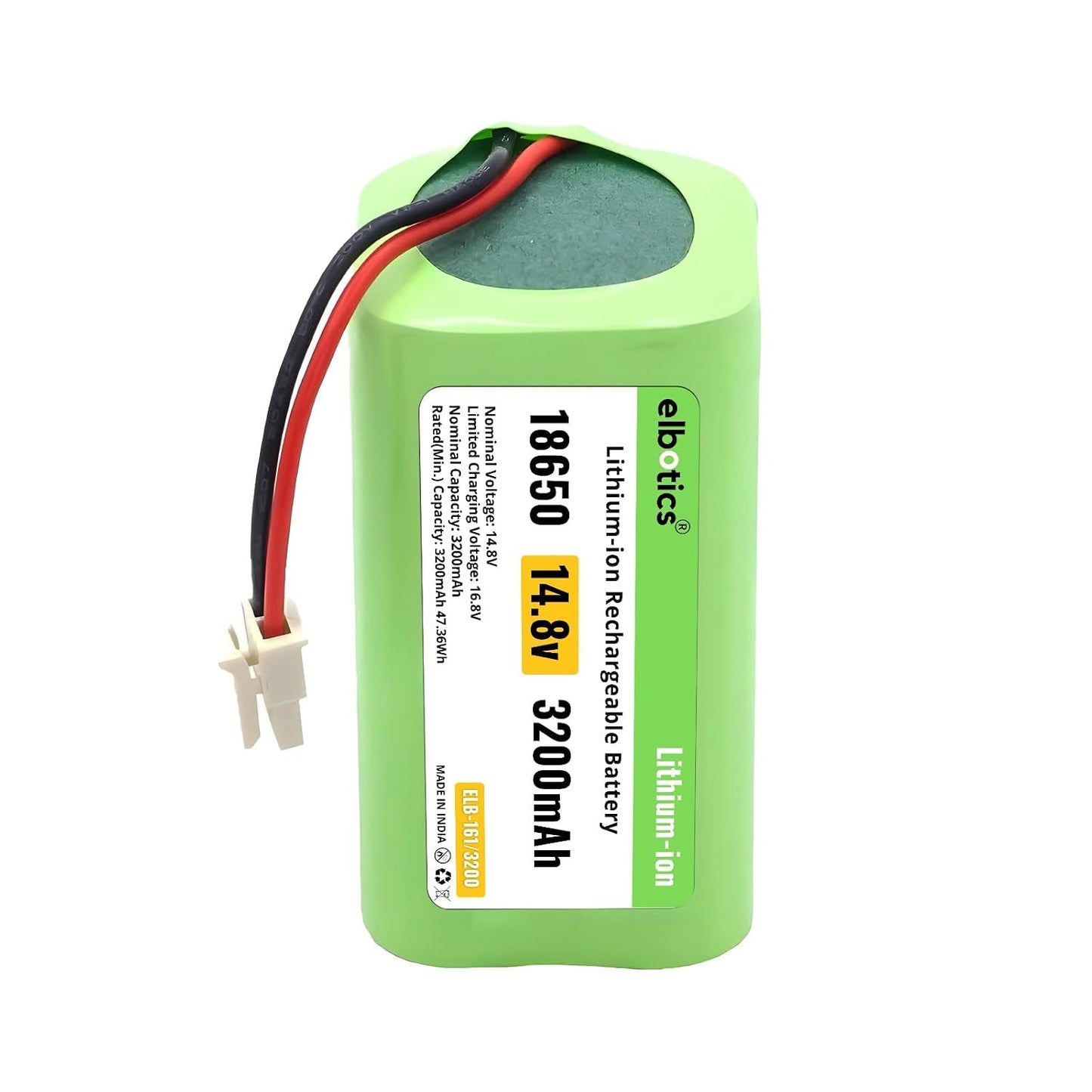 ELBOTICS 14.8V 3200mAh Li-ion Replacement Battery for ILIFE T10s, L35 Hybrid, L35 Hybrid+, LR20, LR30 Hybrid & LR30 Hybrid+ Robot Vacuum
