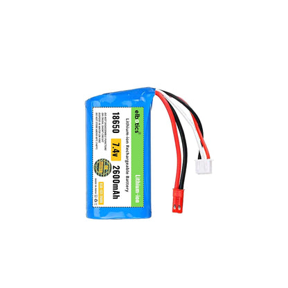 ELBOTICS 7.4V 2600mAh 2S 15C Li-ion Rechargeable Battery with JST Red Plug for RC Cars, RC Boats, RC Trucks & RC Helicopters