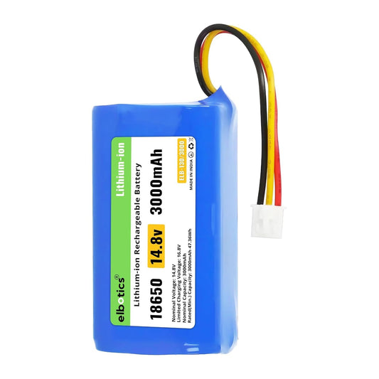 ELBOTICS 14.4V 3000mAh Li-ion Replacement Battery for Proscenic 820S, 800T, 830T, 830P, 820P, 820T, LIECTROUX C30B, E30B & Trifo Ironpie M6/M6+ Robot Vacuum
