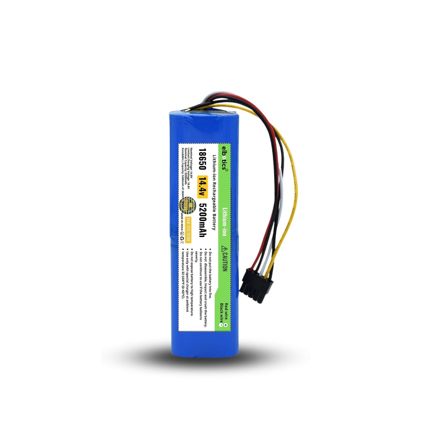 ELBOTICS 14.4V 5200mAh Li-ion Replacement Battery Compatible with Cecotec Conga 4090 4490 4590 4690 Robot Vacuum Cleaner