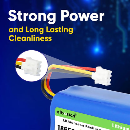 ELBOTICS 14.4V 3000mAh Li-ion Replacement Battery for Proscenic 820S, 800T, 830T, 830P, 820P, 820T, LIECTROUX C30B, E30B & Trifo Ironpie M6/M6+ Robot Vacuum