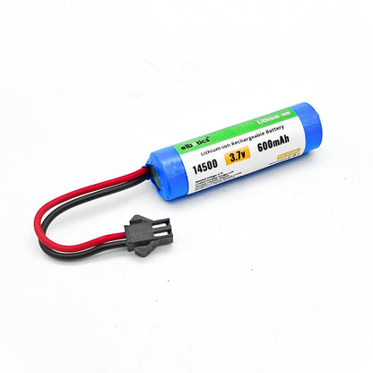ELBOTICS 3.7V 600mAh Rechargeable Li-ion Battery with USB Charger & SM 2P Connector for RC Stunt Cars, Drift Cars & RC Toys