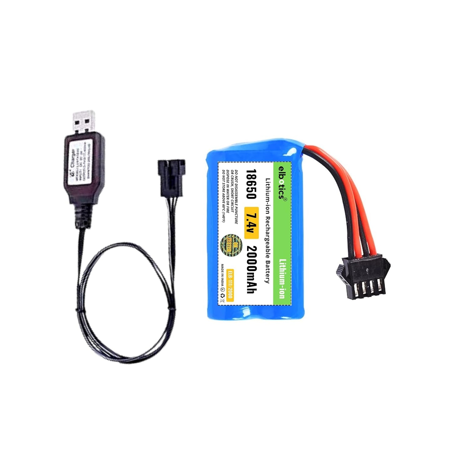 7.4V 2000mAh RC battery