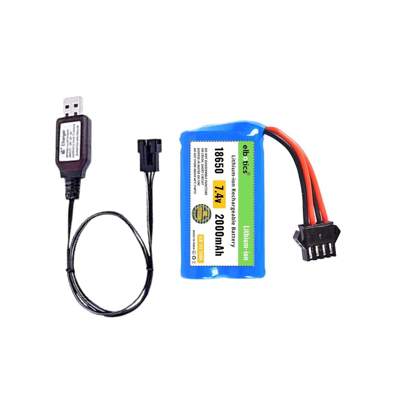 7.4V 2000mAh RC battery