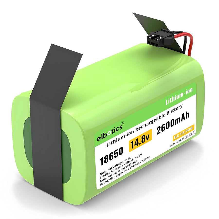 ELBOTICS 14.8V 2600mAh Li-ion Replacement Battery for Eufy RoboVac, Ecovacs Deebot, Coredy, Amarey & Goovi Robot Vacuum Cleaners