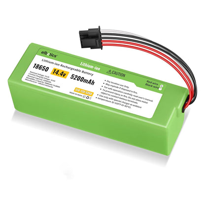 ELBOTICS 14.4V 5200mAh Li-ion Replacement Battery with 5-Pin Connector for Xiaomi Mi Robot Vacuum Mop 2 Pro, C101, MJSTS1, MJSTP, MJST1S & Mop 2 LDS 2nd
