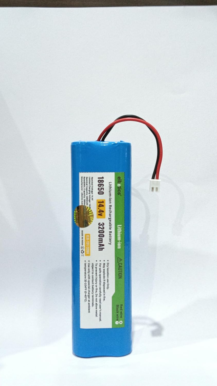 ELBOTICS 14.4V 3200mAh 4S Lithium-Ion Rechargeable Battery Pack for Godox LC500R Mini & LC500 Mini RGB LED Light Grip