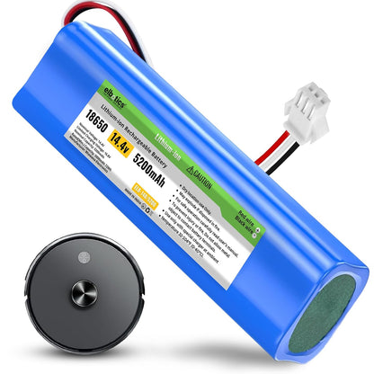 ELBOTICS 14.4V 5200mAh 74.88Wh Li-ion Replacement Battery for Robot Vacuum – Compatible with Laresar L6 Pro, Ultenic T10 Series, Airrobo T9+/T10+, Coredy L900 & M7/M8 Series