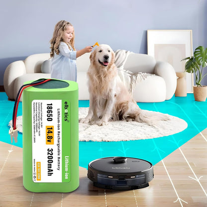 ELBOTICS 14.8V 3200mAh Li-ion Replacement Battery for ILIFE T10s, L35 Hybrid, L35 Hybrid+, LR20, LR30 Hybrid & LR30 Hybrid+ Robot Vacuum
