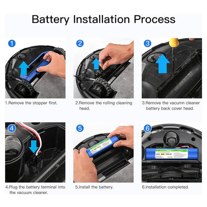ELBOTICS 14.4V 3200mAh 47.36Wh Li-ion Replacement Battery for ILIFE A11, Cecotec Conga 3290 Series, Xiaomi Mi Robot Vacuum Mop Pro, Viomi V2/V3/SE & Wyze WVCR200S