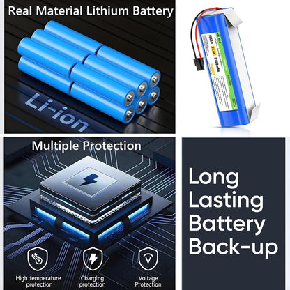 ELBOTICS 14.4V 5200mAh 74.88Wh Li-ion Replacement Battery Compatible with Eufy RoboVac X8, X8 Hybrid, X8 Hybrid White & X8 White Robot Vacuum Cleaner