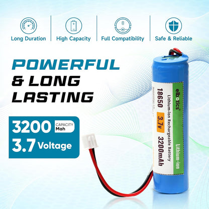 ELBOTICS 3.7V 3200mAh Li-ion Rechargeable Battery with XH2.54 2-Pin Connector