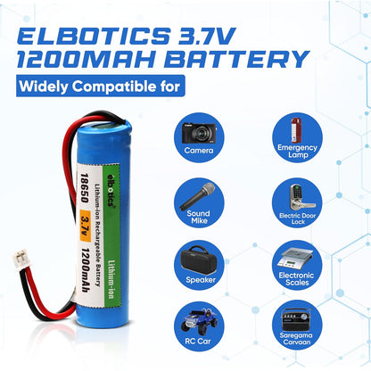 ELBOTICS 3.7V 1200mAh Li-ion Battery with PH2.0 Connector