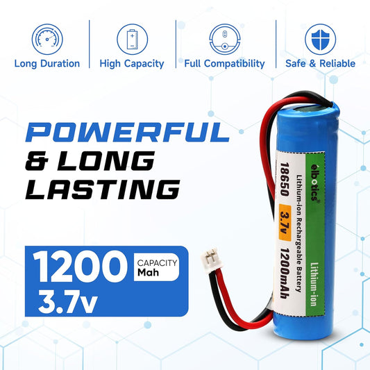 ELBOTICS 3.7V 1200mAh Li-ion Battery with PH2.0 Connector